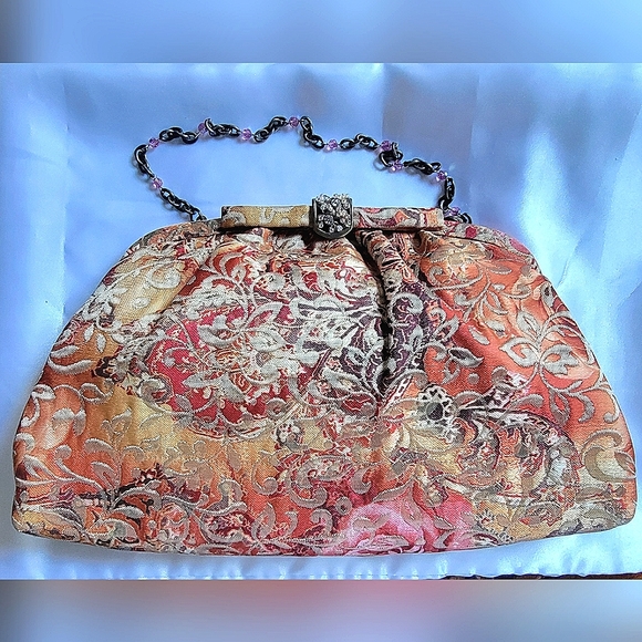 Pat Vini Vintage Tapestry  Handbag - Picture 1 of 10
